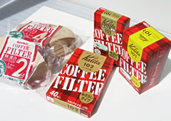 ペーパーフィルター各種